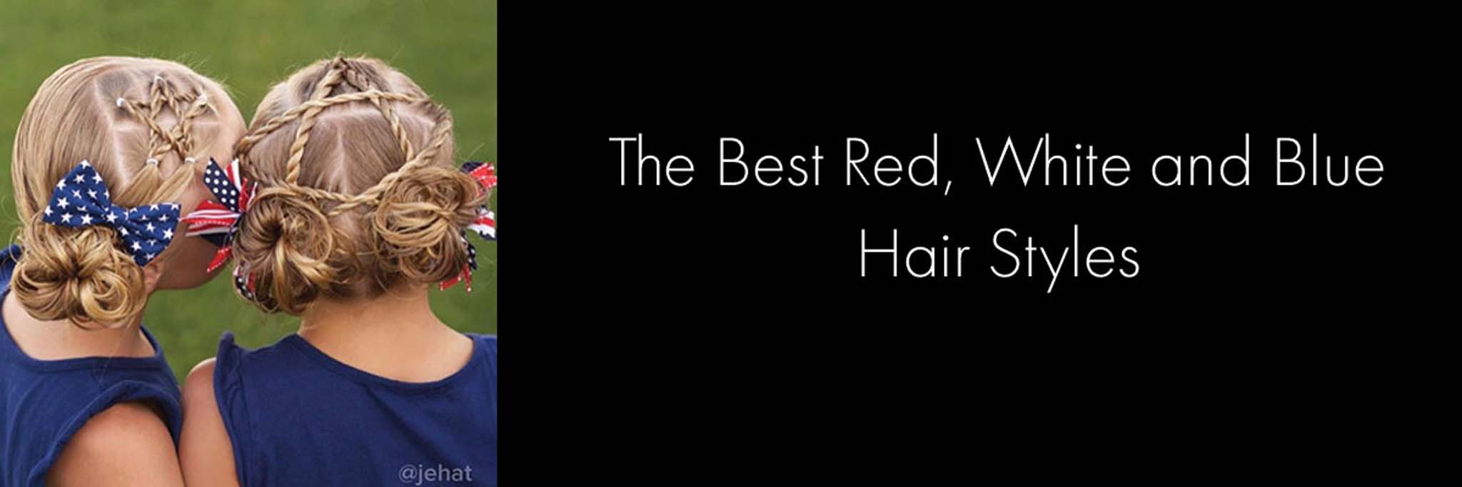the best red white and blue hair styles